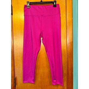 Women's Bally Total Fitness High-Waist  Leggings Size Large Fuchsia Hot Pink